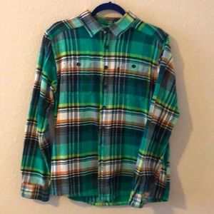 Men’s button down flannel shirt